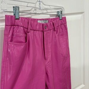 Sophie Rue Pink Y2K Pleather Pants sz M